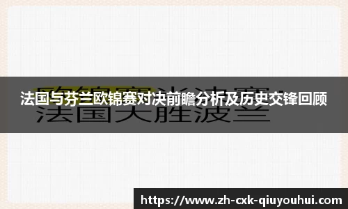法国与芬兰欧锦赛对决前瞻分析及历史交锋回顾